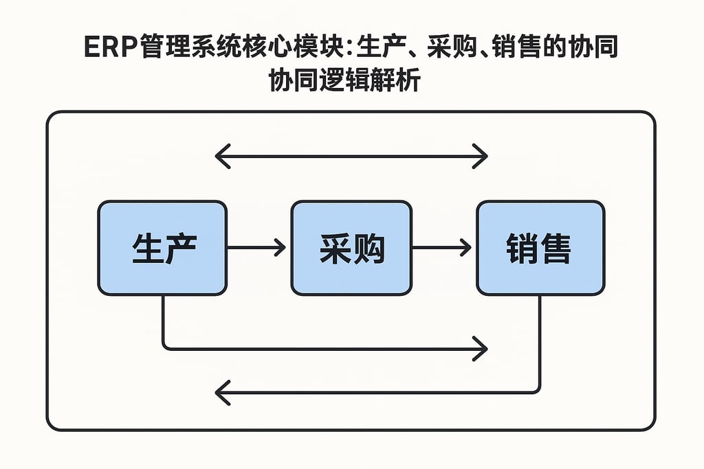 ERP 管理系统核心模块：生产、采购、销售的协同逻辑解析